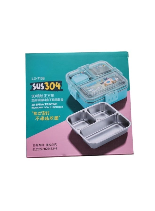Moon Berry Stainless Steel Lunch Box with Compartments - Image 1