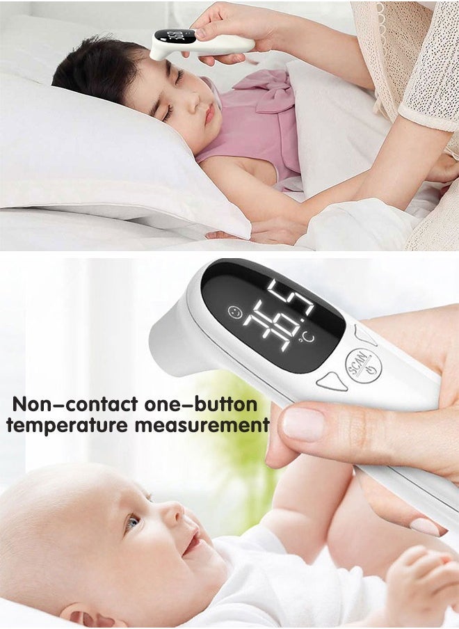 MARHABABY No-Touch Forehead Thermometer for Adults and Kids, Fast Accurate Digital Thermometer for Baby with Fever Alarm & Silent Mode (with a Pacifier) - Image 3