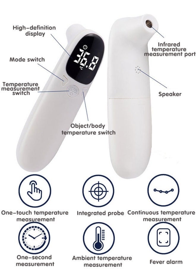 MARHABABY No-Touch Forehead Thermometer for Adults and Kids, Fast Accurate Digital Thermometer for Baby with Fever Alarm & Silent Mode (with a Pacifier) - Image 2