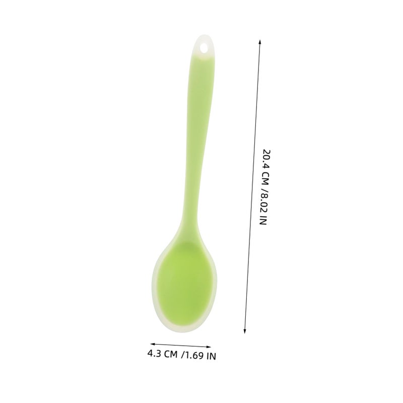 Soft Flexible Silicone Baby Spoon for Weaning Purees Food Scraper Mealtime Tool - Image 3