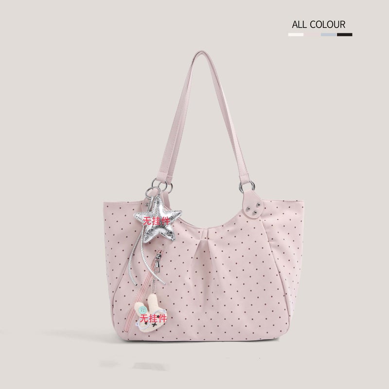 Korean Star Polka Dot Tote Bag 2026 New Large Capacity - Image 3