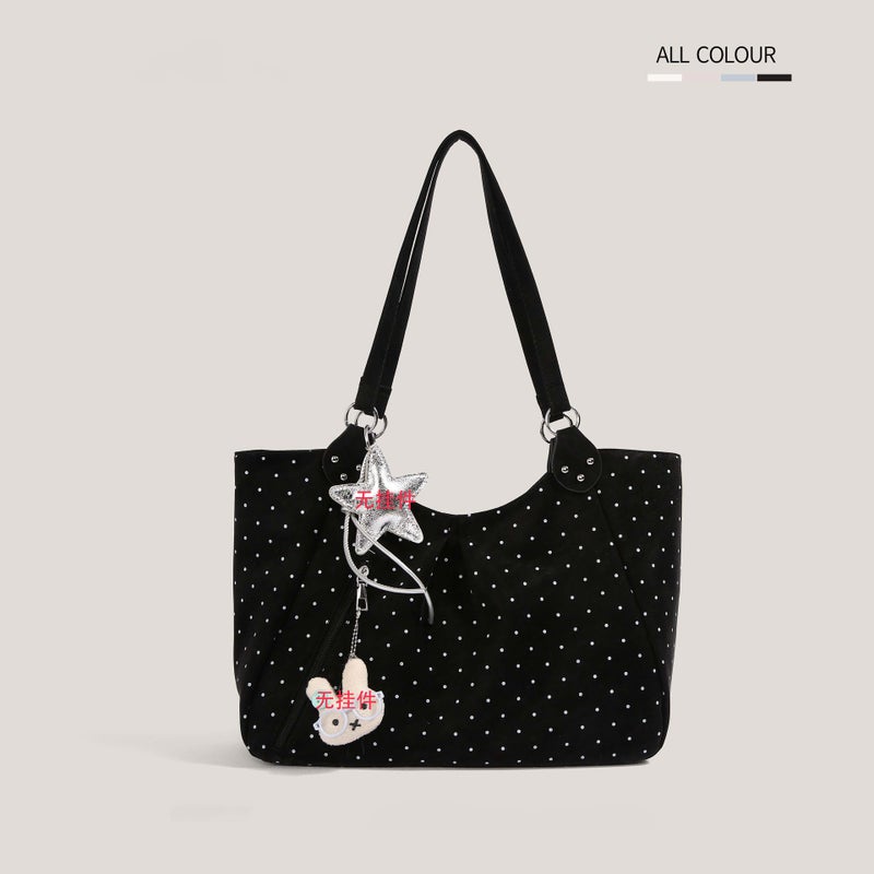 Korean Star Polka Dot Tote Bag 2026 New Large Capacity - Image 5