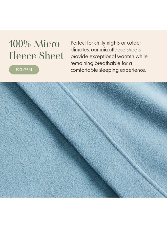 Springtree Home Micro Fleece Sheets Set with Deep Pockets  - Image 4