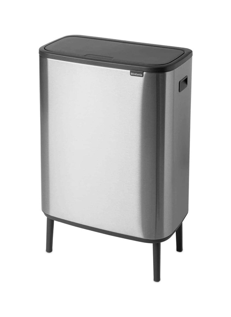 brabantia Fingerprint Proof Touch Bin 60 L Matt Steel  - Image 1