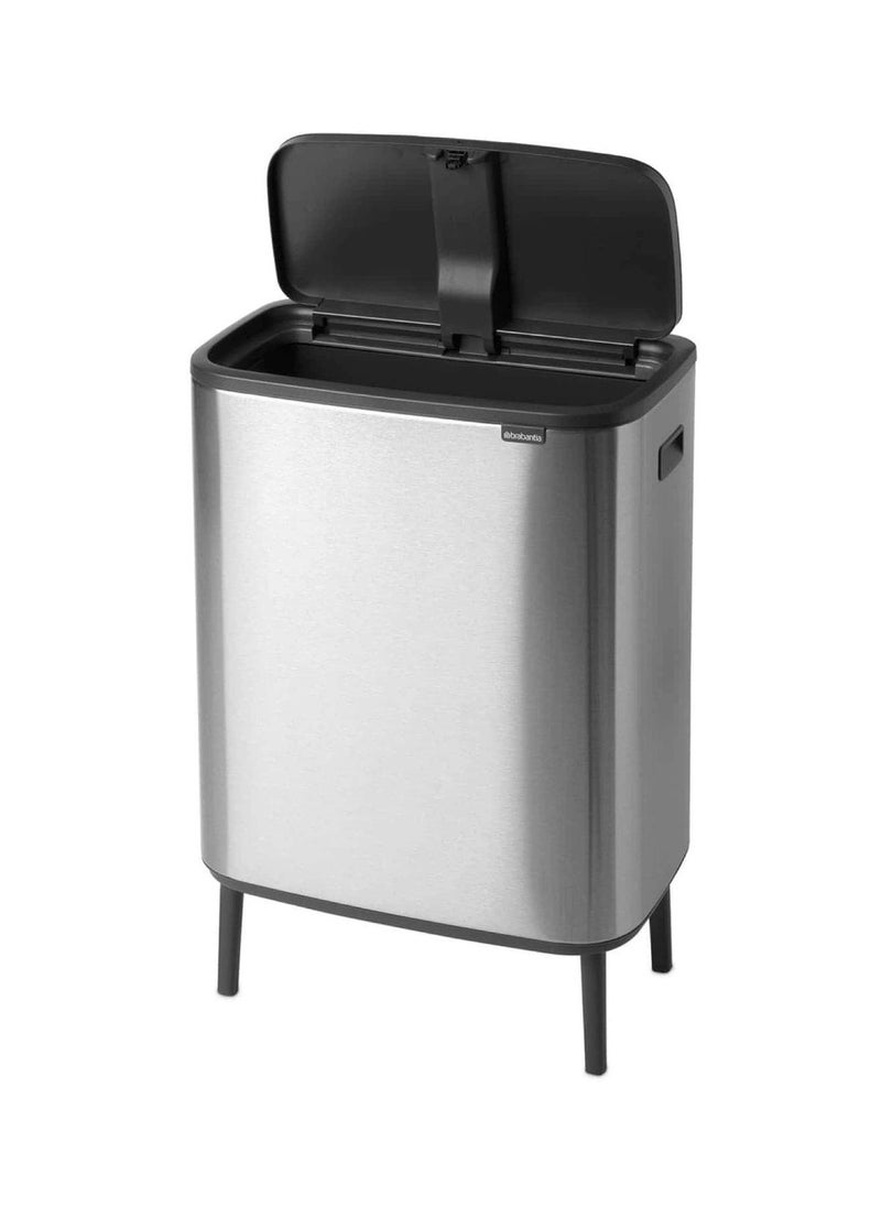 brabantia Fingerprint Proof Touch Bin 60 L Matt Steel  - Image 2