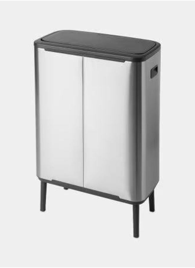 brabantia Fingerprint Proof Touch Bin 60 L Matt Steel  - Image 4