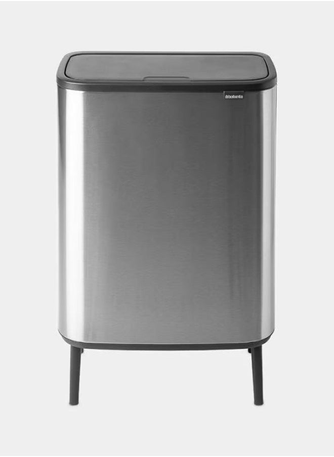 brabantia Fingerprint Proof Touch Bin 60 L Matt Steel  - Image 5