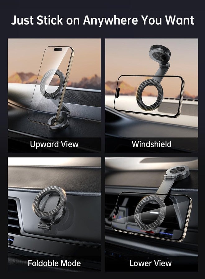 ساينك واير حامل هاتف محمول للسيارة من SYNCWIRE متوافق مع MagSafe، [قابل للدوران 360 درجة وقابل للطي]، حامل هاتف مغناطيسي للسيارة، مغناطيس قوي، حامل هاتف للسيارة لأجهزة iPhone، حامل هاتف للسيارة لأجهزة iPhone 16 و15 و14 و13 و12 Pro Max - Image 3
