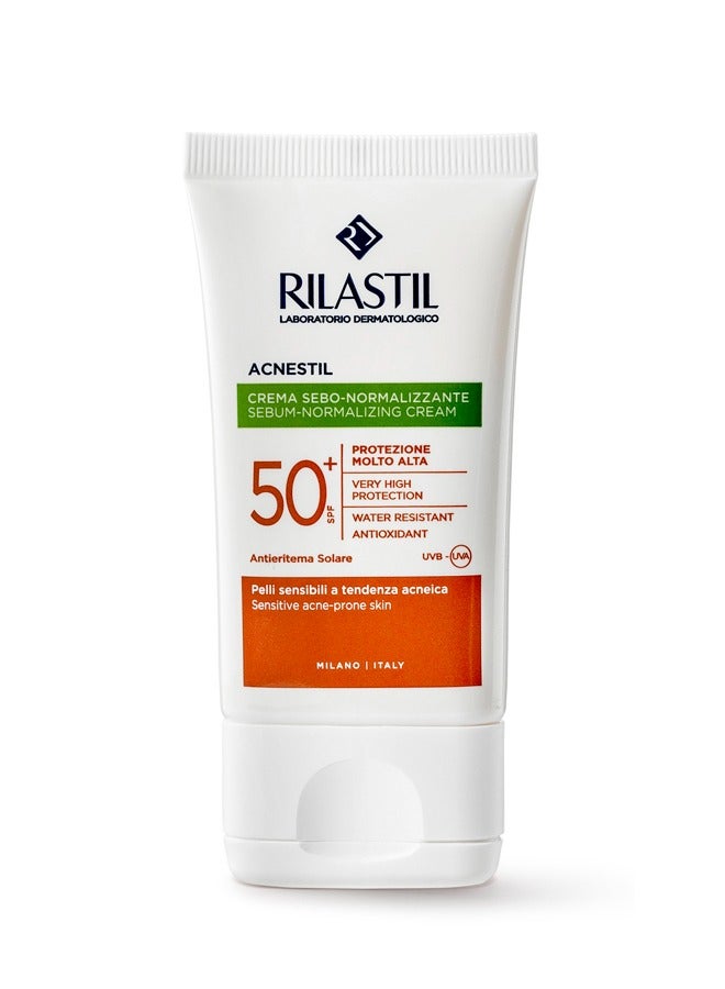 Rilastil كريم ريلاستيل اكنيستيل SPF50+ لضبط الدهون 40 مل