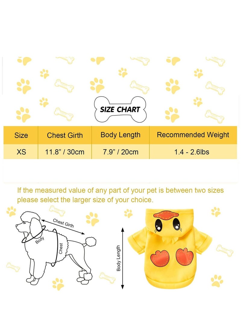 3 Pcs Dog Hoodie Sweatshirts Puppy Sweaters for Small Dogs Boy Girl for Small Dogs - Winter Fall Dog Clothes for Chihuahua Doggie Pet Cat Warm Fleece Coat Outfit