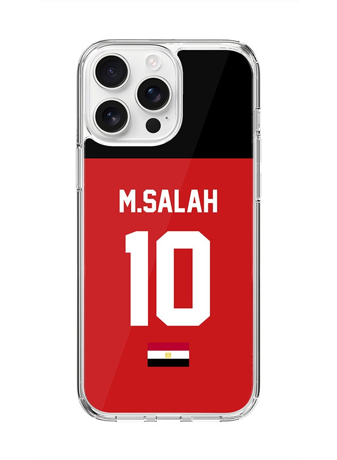 Stylizedd For iPhone 16 Pro Max Case [Compatible with MagSafe] Slim Magnetic cover Clear Phone Case - Football Team - Egypt, M.Salah - Image 1