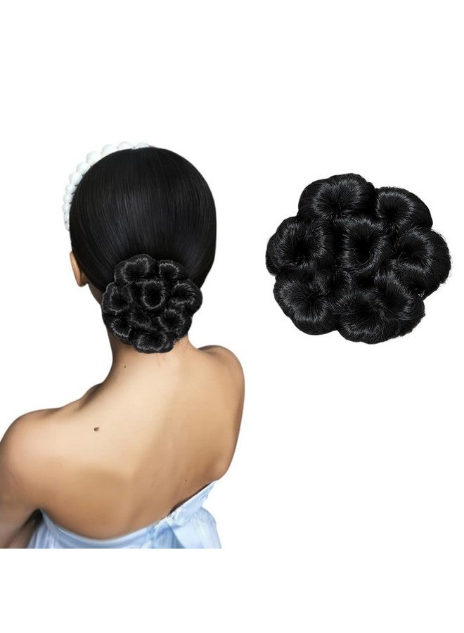 BLUSHIA Natural Black Hair Juda Bun Fashion Elastic Rubber Band Dory Panja For Women - Image 1