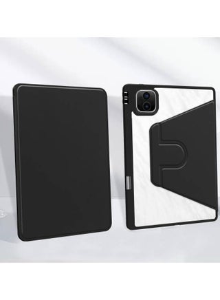 Clear Back Case Compatible with Honor MagicPad 2 12.3 inch (2024), 360 Degree Swivel Stand Flip Smart Cover Auto Sleep/Wake Case For Honor Magic Pad 2 Tablet (Black) - view 2