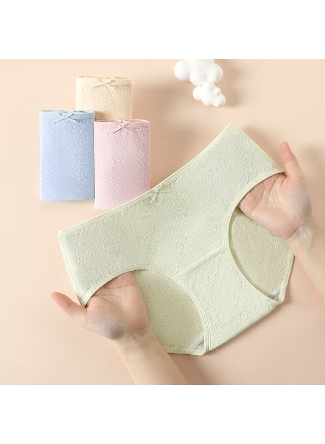 Fenton Fenteng Women'S Underwear 10A Antibacterial Pure Cotton 4-Pack New Style Extended Crotch Breathable Comfort Women'S Panties - Image 5