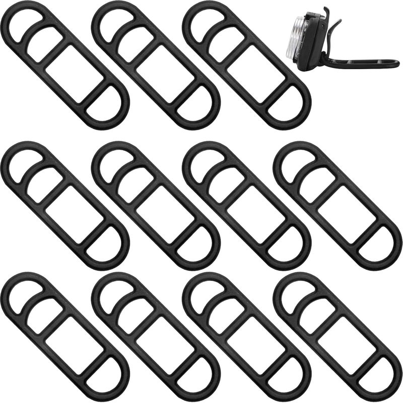 Mudder 12 Pcs Bike Rubber Straps Bike Light Mount Bicycle Light Band Bicycle Silicone Band for Flashlight Cell Phones Speaker Holder Handlebar Sets - Image 1