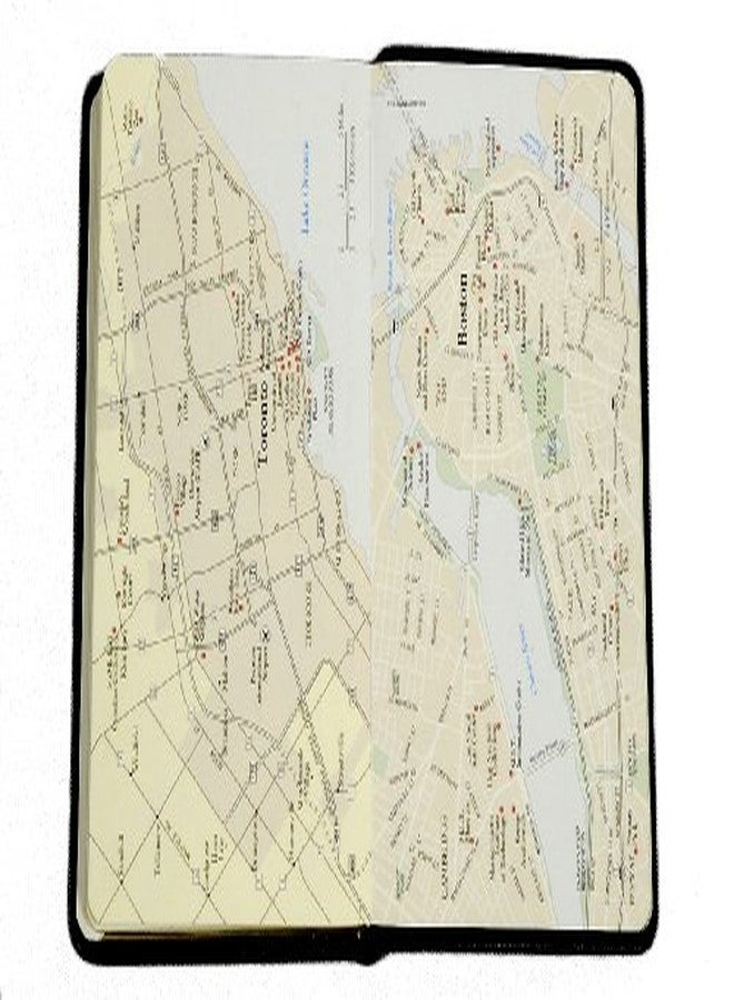 Graphic Image 5 Inch Leather Bound Pocket Address Book, Genuine Calfskin Leather, 750 Entries, Black - Image 5