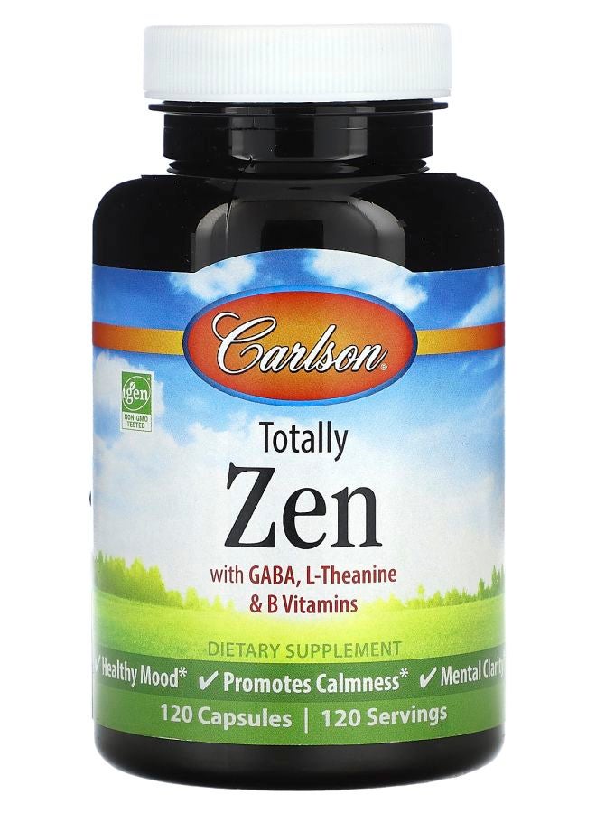 Carlson Totally Zen with GABA L-Theanine & B Vitamins 120 Capsules