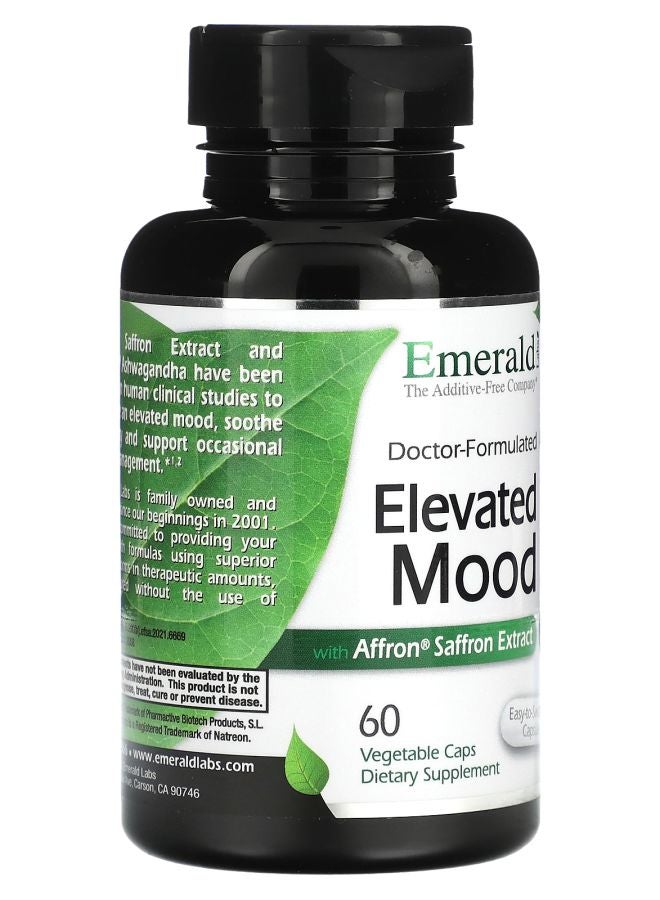 Emerald Laboratories Elevated Mood with Affron Saffron Extract 60 Vegetable Caps - Image 2