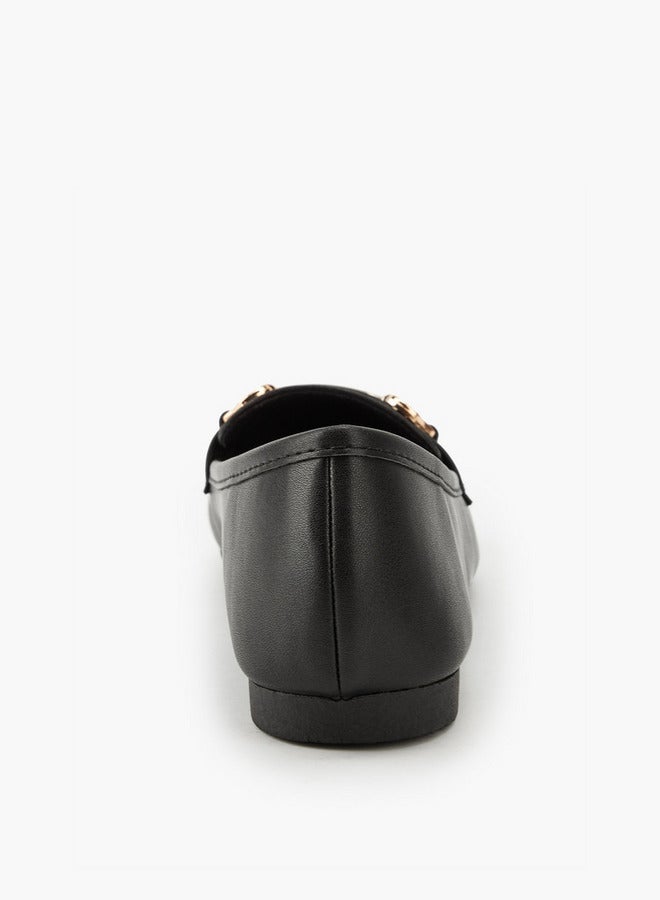 Flora Bella By Shoexpress Metallic Accent Slip-On Loafers - Image 5