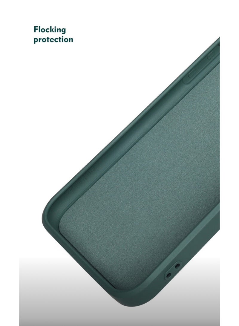 ICARLUS For Honor X9d 5G Case Slim Liquid Silicone Protective Cover Green - Image 3