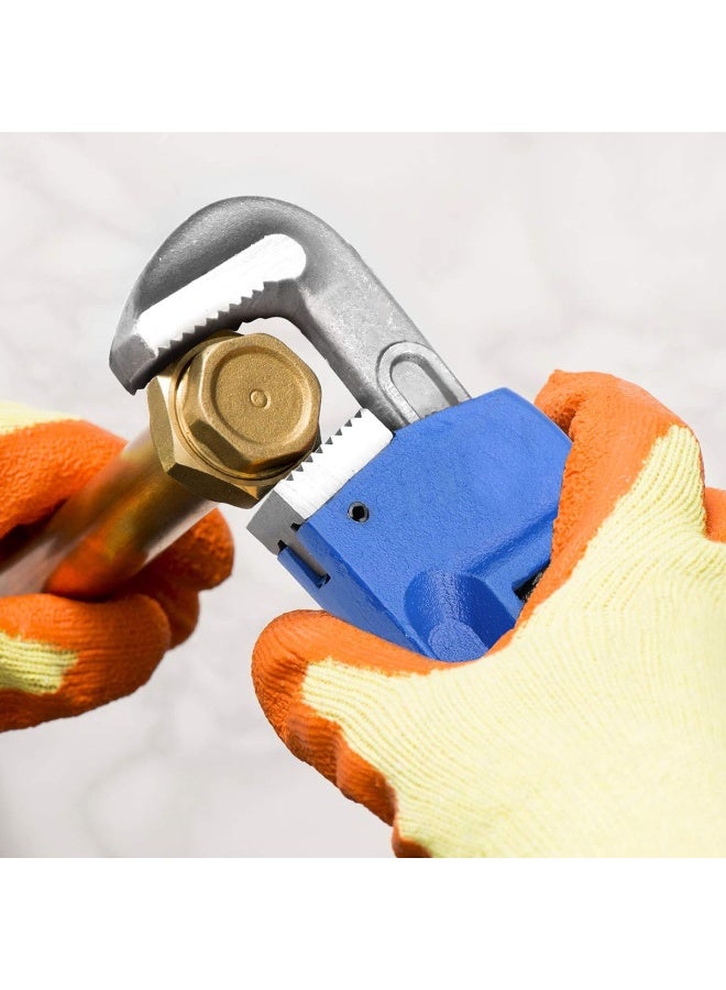 14 Inch Heavy Duty Pipe Wrench for Plumbing Adjustable Jaw with Non-Slip Grip Forged Steel Pipe Spanner for Pipes, Nuts, Bolts, Fittings, Industrial, Home, Bathroom, Kitchen, PVC, Metal, Water Line Repair - Image 2