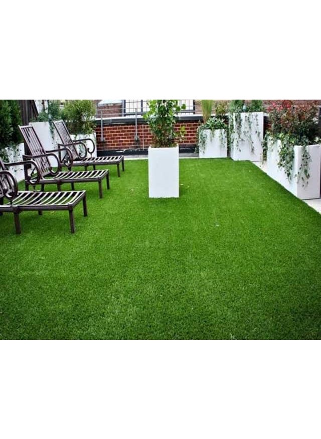 CARPET PLANET - CARPET PLANET Artificial Grass High Density Grass 35MM Use As Balcony Garden Carpet Door MatLawn 125 X 2 FEET - Image 1