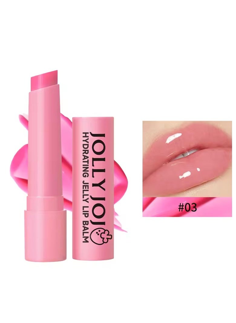 JOLLY JOJO - Hydrating Jelly Lip Balm Jelly Lip Balm with Pure Strawberry jelly for Soft and Pink Lips Non Greasy Lip Moisturizer Lip Care for Naturally Tinted Lips Nourishes and Protects Lips Lip Glow Balm - Image 1