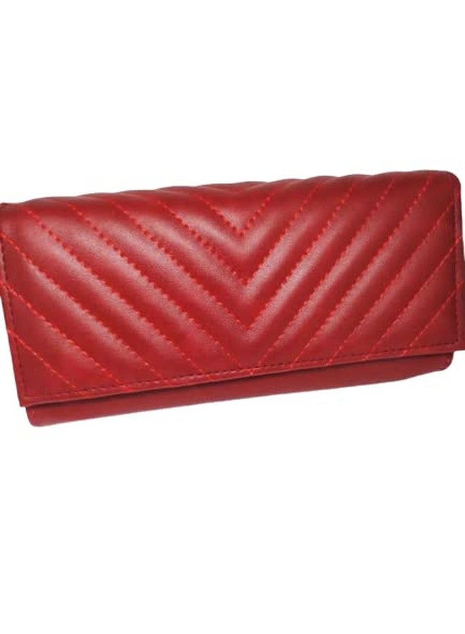 AK Ultimate حقيبة يد AK Ultimate من الجلد الطبيعي للنساء والفتيات (أحمر) - Image 2