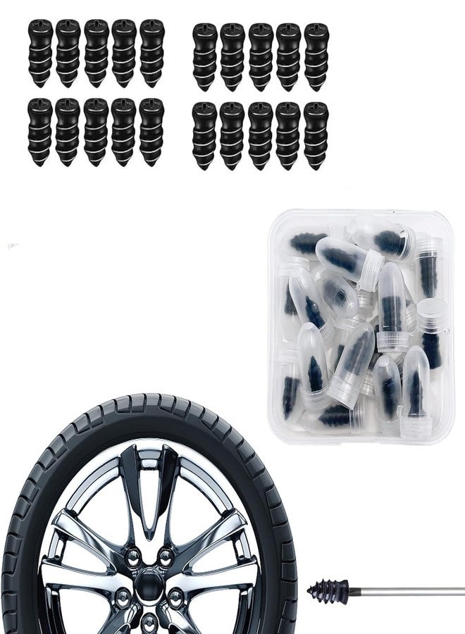 ROKTRY 20 Tire Repair Rubber Nail Car Service Rubber Nail Puncture Repair Tool for Automotive Truck Tractor, Universal Motorcycle Tire Puncture Repair Tire Screw Fast Tool Self Service Tire Repair - Image 3