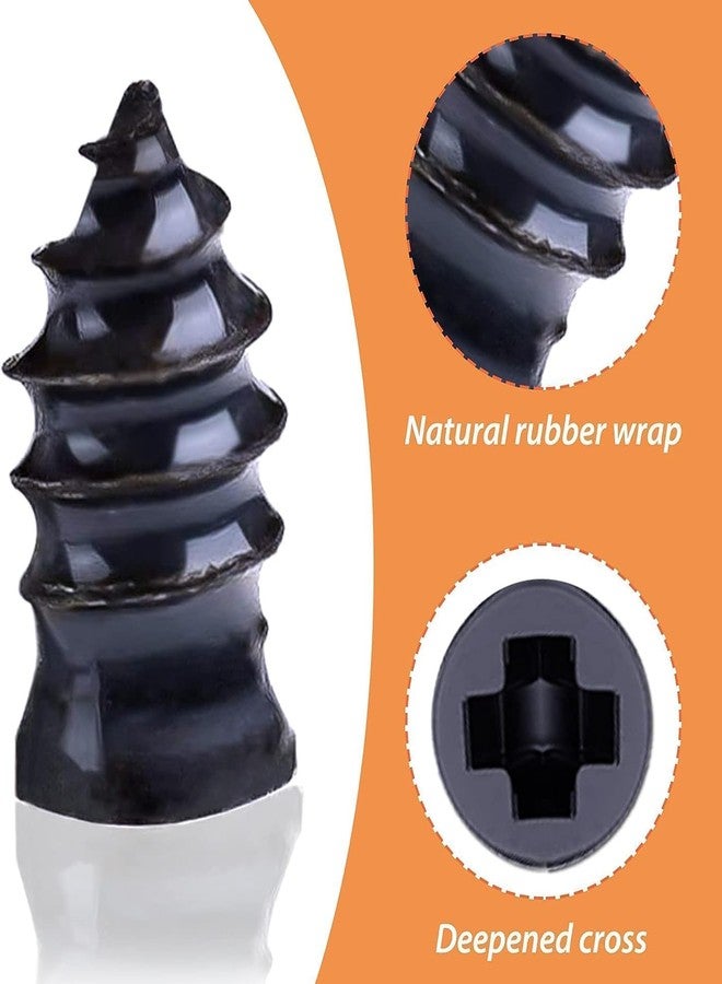 ROKTRY 20 Tire Repair Rubber Nail Car Service Rubber Nail Puncture Repair Tool for Automotive Truck Tractor, Universal Motorcycle Tire Puncture Repair Tire Screw Fast Tool Self Service Tire Repair - Image 2