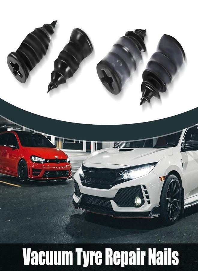 ROKTRY 20 Tire Repair Rubber Nail Car Service Rubber Nail Puncture Repair Tool for Automotive Truck Tractor, Universal Motorcycle Tire Puncture Repair Tire Screw Fast Tool Self Service Tire Repair - Image 4