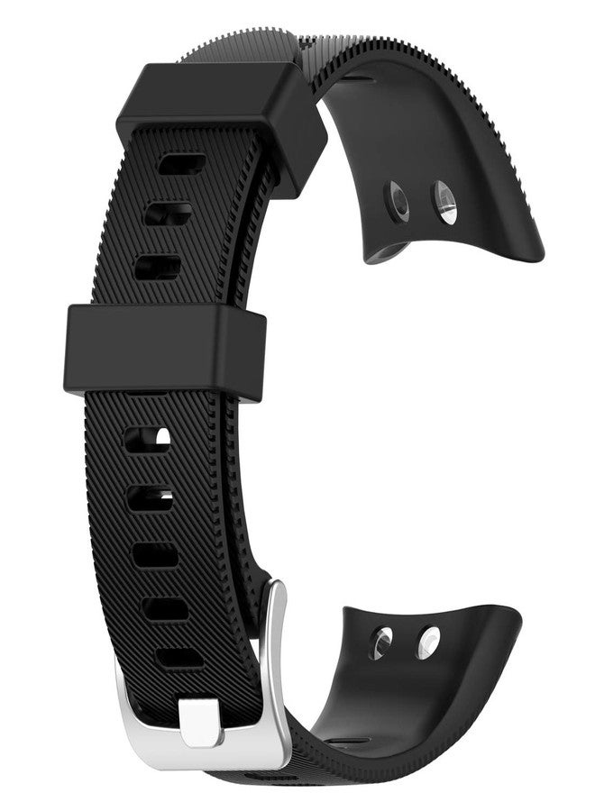 LOKEKE for Garmin Swim 2 Replacement Wrist Band - Replacement Silicone Wrist Watch Band Strap For Garmin Swim 2/ Garmin Forerunner 45S/45 (Siicone Black) - Image 1