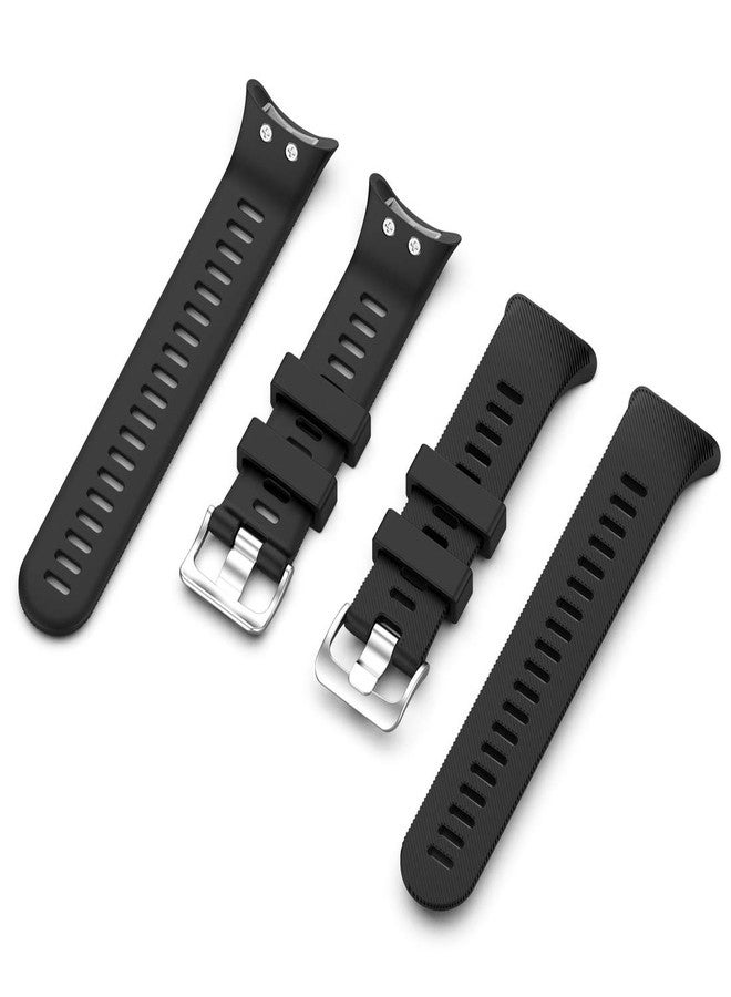 LOKEKE for Garmin Swim 2 Replacement Wrist Band - Replacement Silicone Wrist Watch Band Strap For Garmin Swim 2/ Garmin Forerunner 45S/45 (Siicone Black) - Image 3