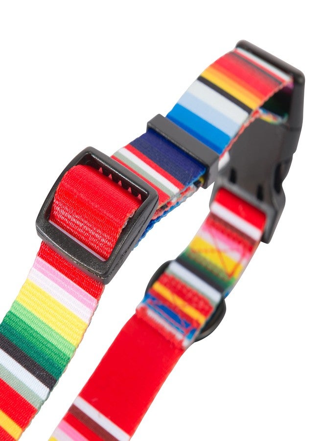 Hooey Nomad Dog Collar, Durable Polyester Webbing Collar with Graphic-Inspired Prints, Serape Tijana, Large - Image 5