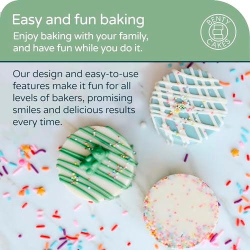 Benty Cakes – The Original CakePuck Bonus Bundle Set – Better than a Cake Pop! Make Chocolate Covered Desserts – BPA Free Silicone – Includes 1 Mold Set, 2 Trays and 2 Scrapers – Green - Image 4