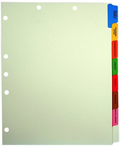 Tabbies Side Tab Medical Chart Divider Sets, 8-Tab, Assorted Medical, 11 X 9, Manila, 40 Sets - Image 5