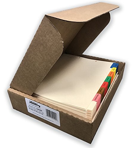 Tabbies Side Tab Medical Chart Divider Sets, 8-Tab, Assorted Medical, 11 X 9, Manila, 40 Sets - Image 1