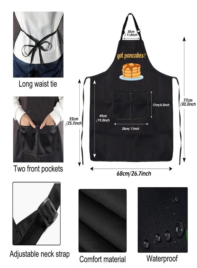 PXTIDY Pancake Maker Gift Pancake Chef Apron pancake gift ideas Pancake Apron With Pockets Waterproof Adjustable (got pancakes? apron) - Image 3