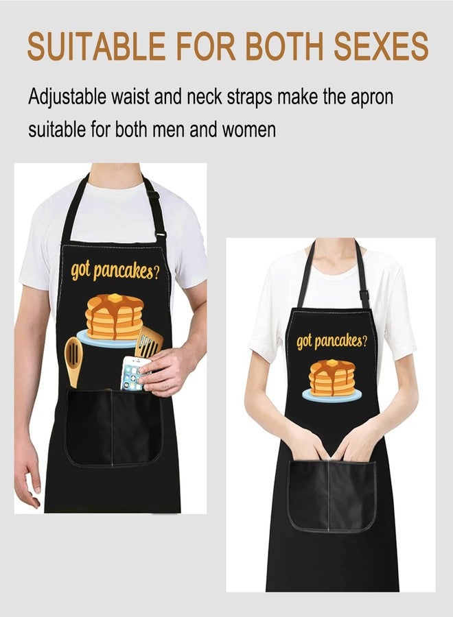 PXTIDY Pancake Maker Gift Pancake Chef Apron pancake gift ideas Pancake Apron With Pockets Waterproof Adjustable (got pancakes? apron) - Image 4