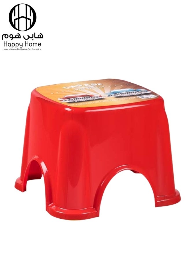 هابي هوم كرسي صغير للأطفال متعدد الاستخدام للمطبخ، الحمام، غرف اللعب أو المكتب – متين وخفيف الوزن وسهل الحمل – كرسي أطفال ممتع وعملي متعدد الألوانحجم صغير مناسب للأطفال وآمن للاستخدام اليومي - Image 1