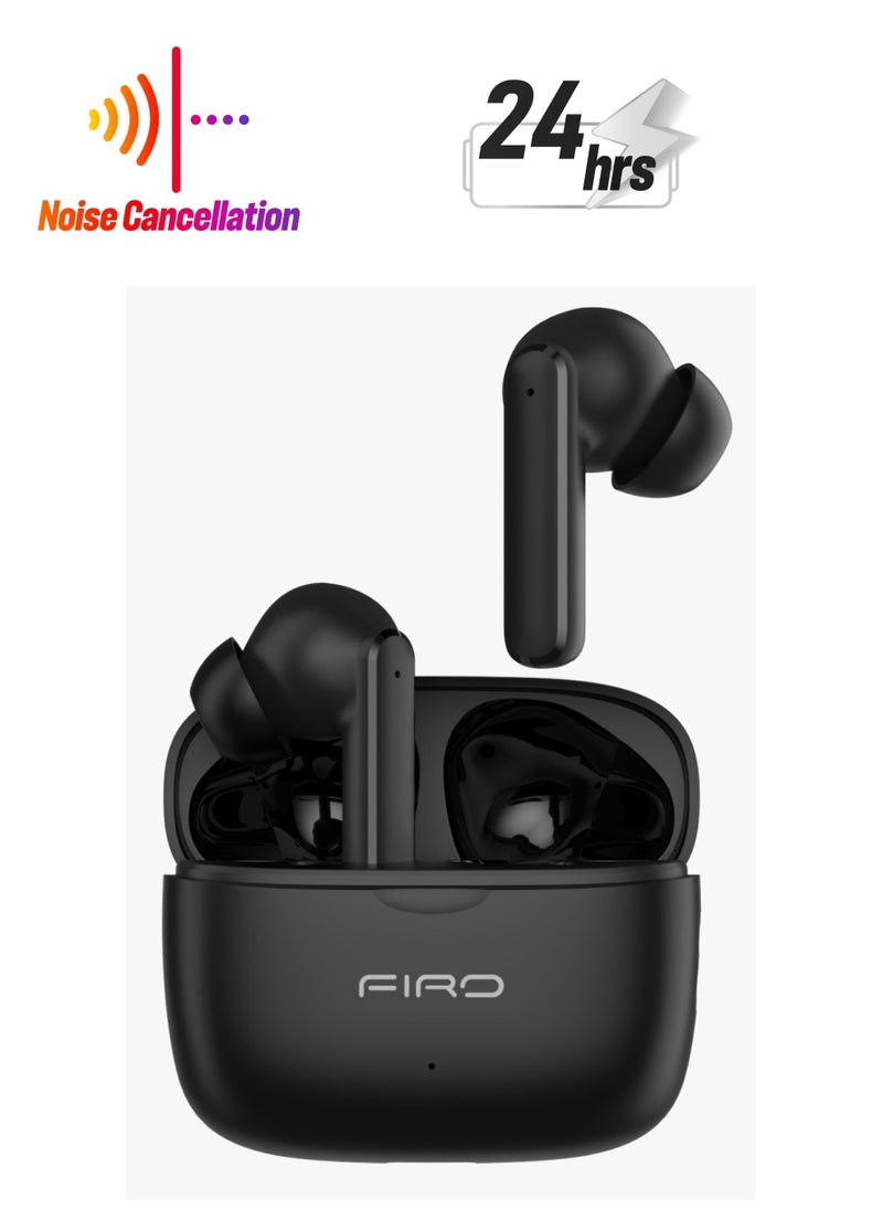 Firo FIRO A21 True Wireless Earbuds, In-Ear Bluetooth 5.3 ENC Clear Call, Bluetooth Earbuds Touch Control 24 HRS Playtime, IPX6 Waterproof TWS, Light-Weight Earphones  - Image 1