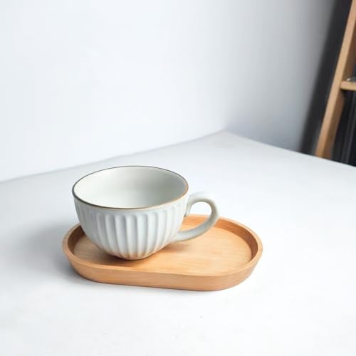Vandroop Wooden Mini Serving Tray for Parties, Tea & Coffee Table, Small Oval Wood Plate for Fruit & Snacks, Decorative Tray for Jewellery, Keys & Coins, Tray for Bathroom (Beech Wood, 7.8'4.66') - Image 3