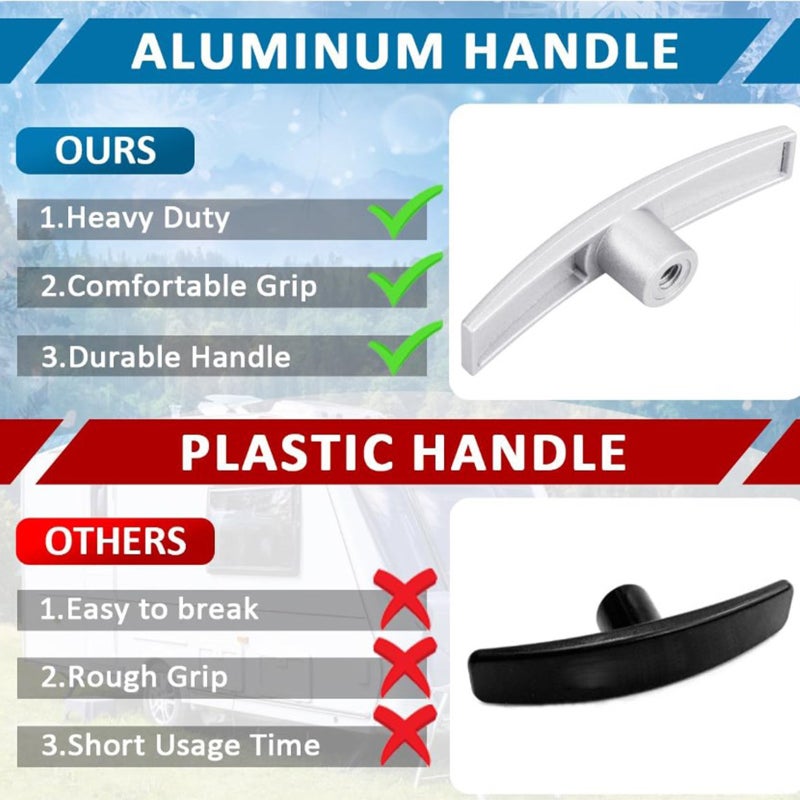 2 قطع مقابض صمام نفايات RV T1003-6MN بديل لمقابض صمام تفريغ كامكو فالترا تناسب صمام البوابة 1 1/2'' و 3'' - Image 4