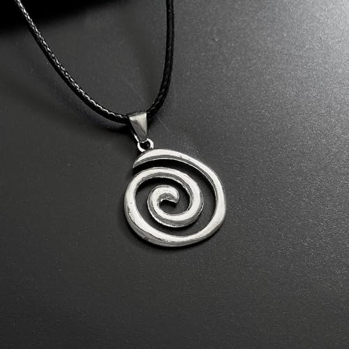POYAMUSE Chunky Spiral Swirl Necklace - Aesthetic Grunge Jewelry for Trendy Looks, Boho Choker Necklace - Bohemia Jewelry for Women (Silver(Small)) - Image 4