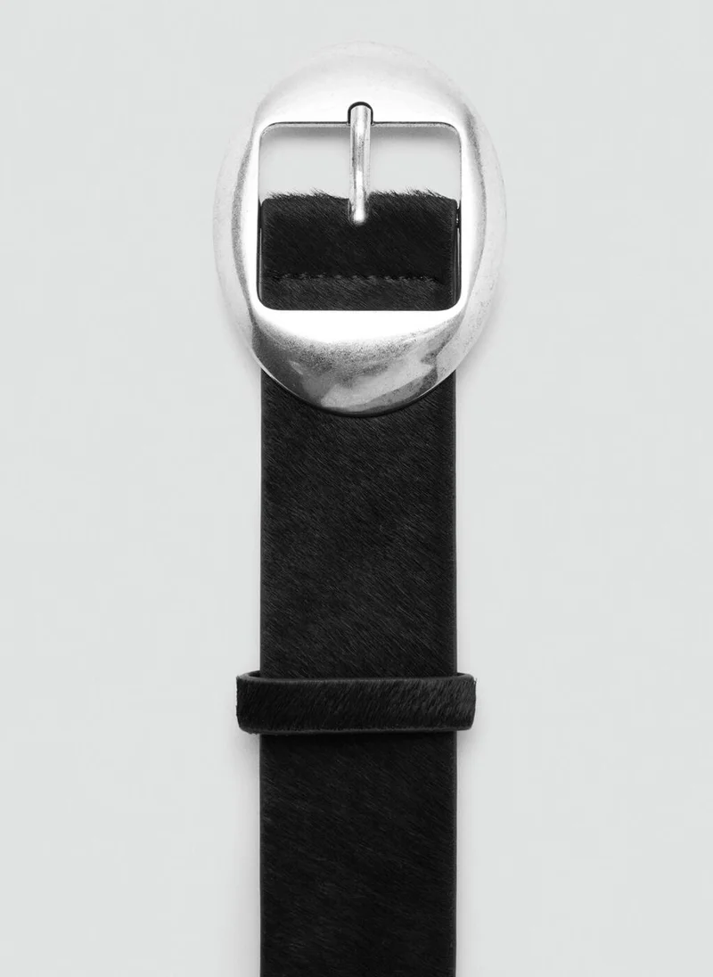 MANGO  Leather fur belt for Women | Best Price UAE
