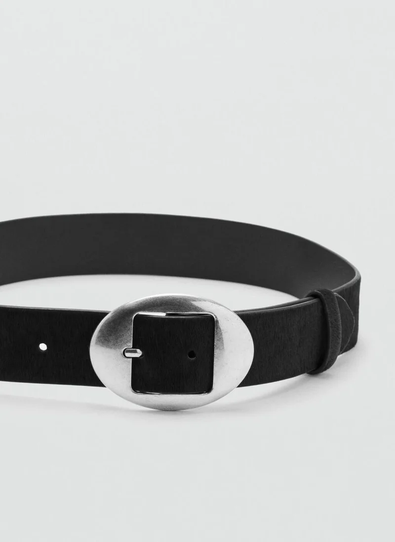 MANGO  Leather fur belt for Women | Best Price UAE