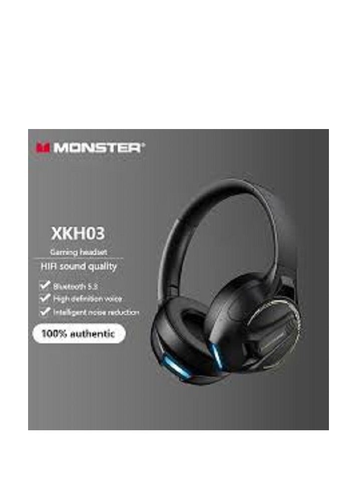 Monster XKH03 Wireless Bluetooth Gaming Headphones Black - Image 5