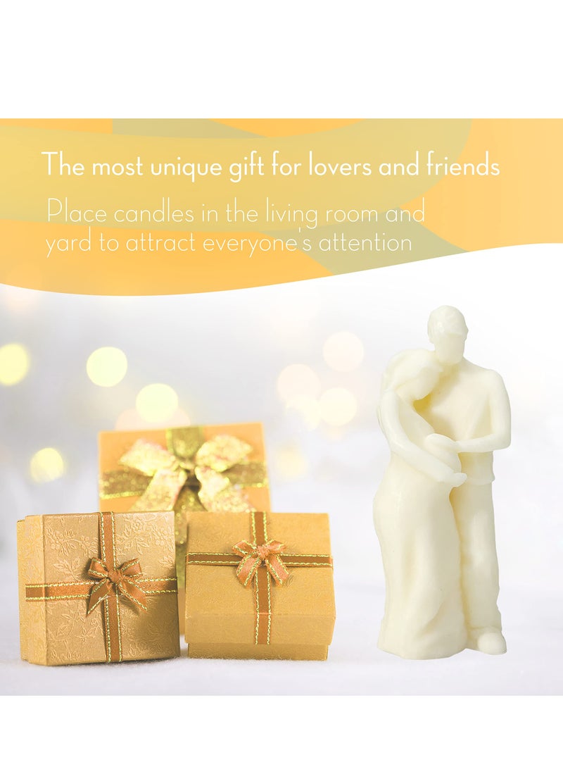 Excefore - Candle Molds Silicone Mold for Candles Making, DIY 3D Moulds Soy Wax, Beeswax, Scented Candle,  Gifts, Hug - Image 1