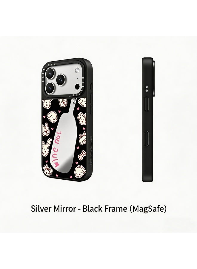 CASETIFY Cute Puppy Mirror MagSafe Phone Case for iPhone 17 Pro Max, Slim Shockproof Protective Back Cover, Wireless Charging Support - Image 1