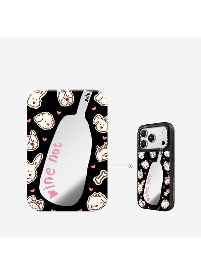 CASETIFY Cute Puppy Mirror MagSafe Phone Case for iPhone 17 Pro Max, Slim Shockproof Protective Back Cover, Wireless Charging Support - Image 2